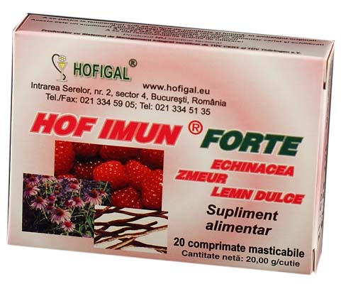 alexandrudiaconescu.ro Forte 20 compr. are actiune de stimulare a sistemului imunitar